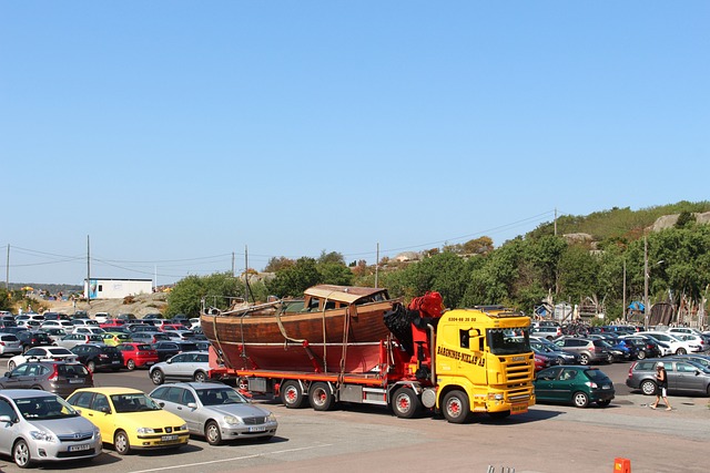 car towing a caravan. caravan towing