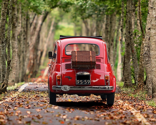car towing a caravan. caravan towing