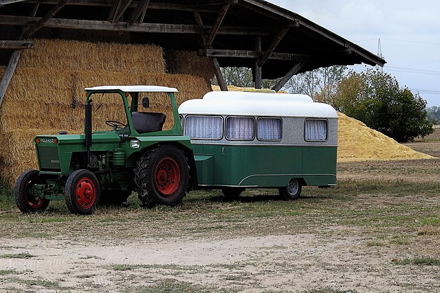 car towing a caravan. caravan towing