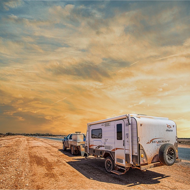 Australia made,  Caravan manufacturing, caravan travelling on the road