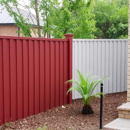 Backyard colorbond fences
