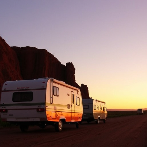 caravans traveling Australia