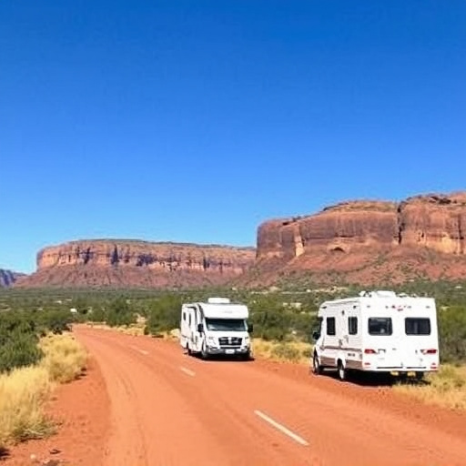 caravans traveling Australia