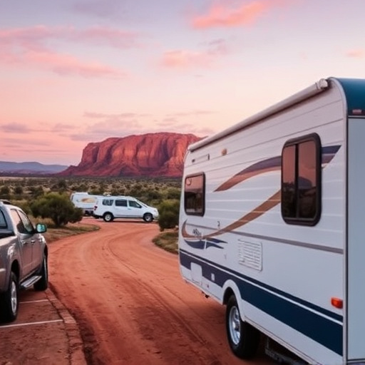 caravans traveling Australia