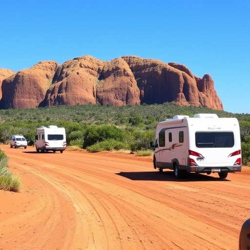 caravans traveling Australia