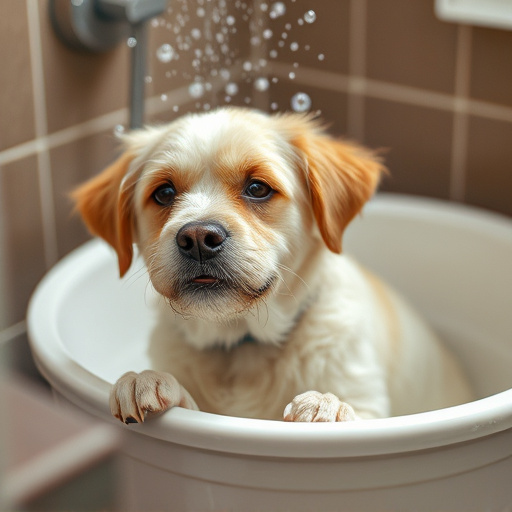 dog bathing