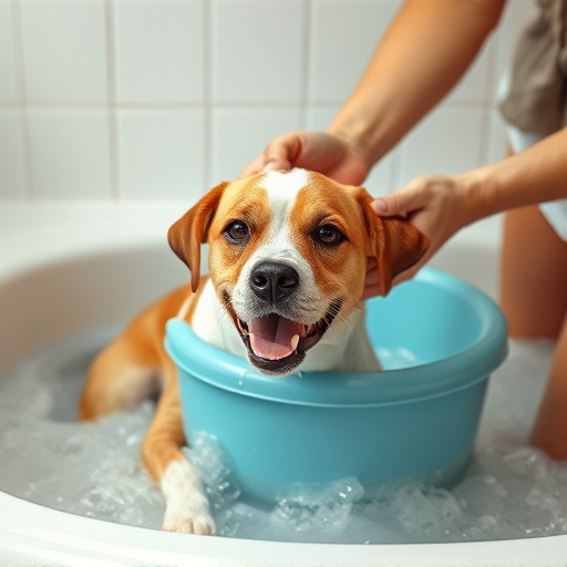 dog bathing