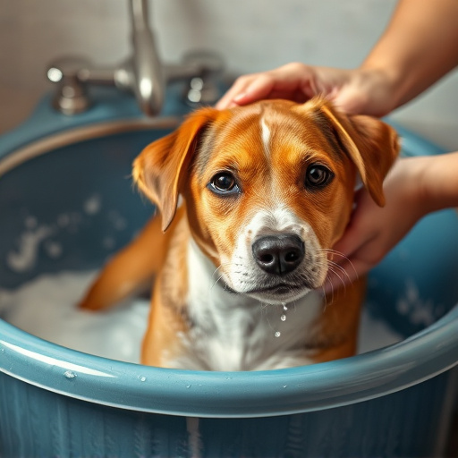 dog bathing