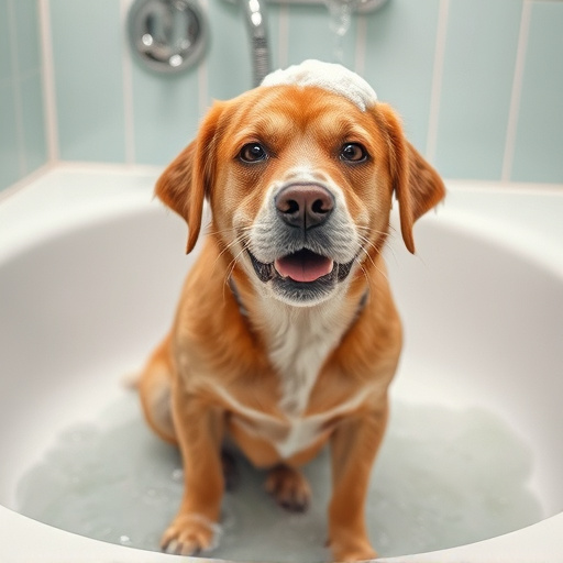 dog bathing