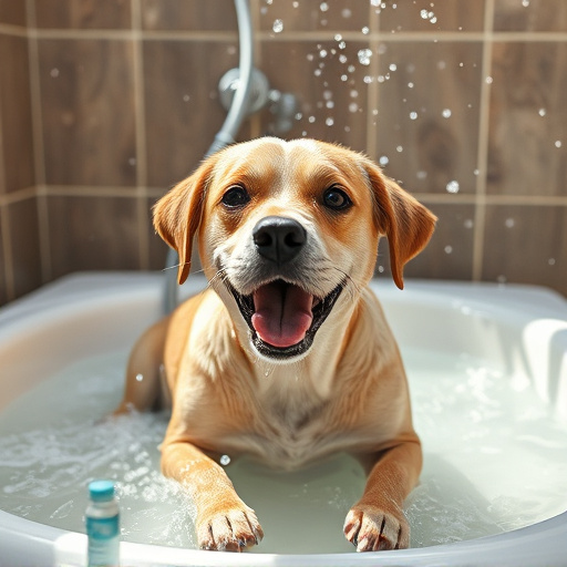 dog bathing