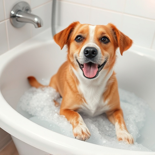 dog bathing