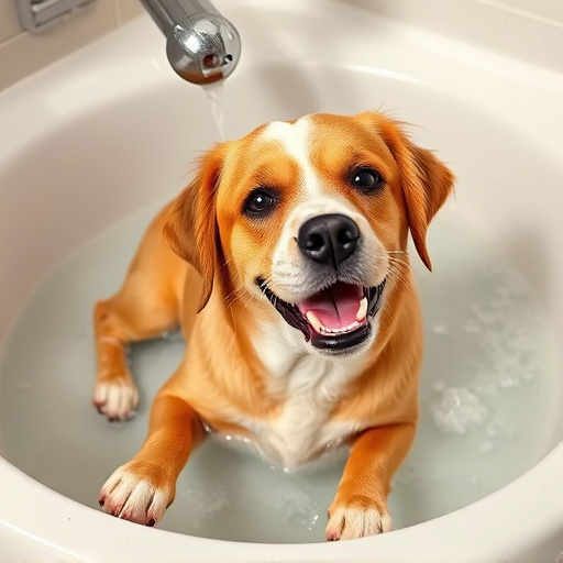 dog bathing