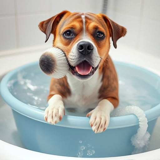 dog bathing