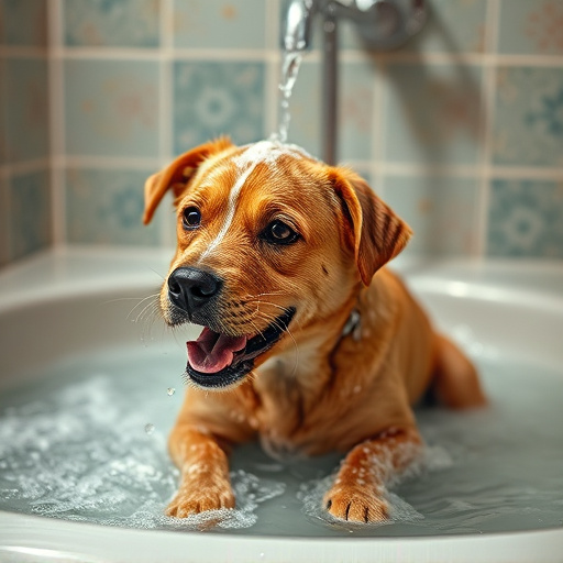 dog bathing