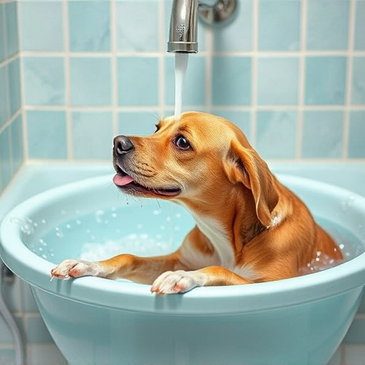 dog bathing