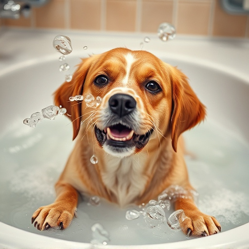 dog bathing