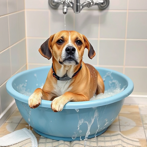 dog bathing