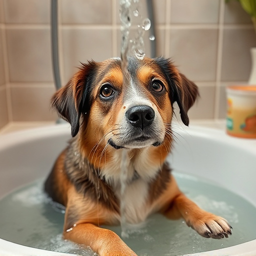 dog bathing