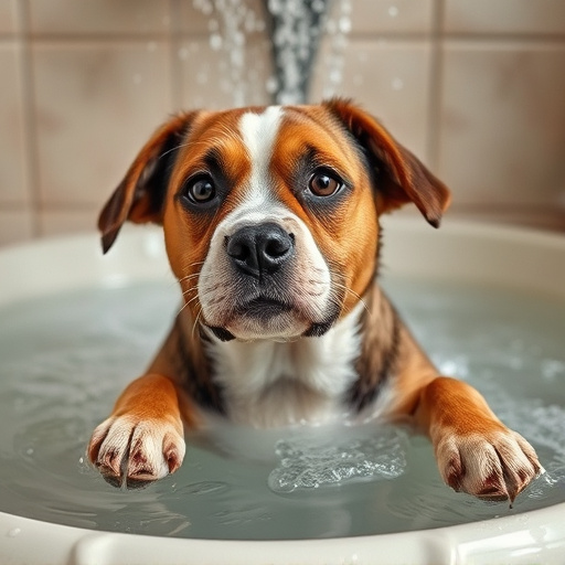 dog bathing
