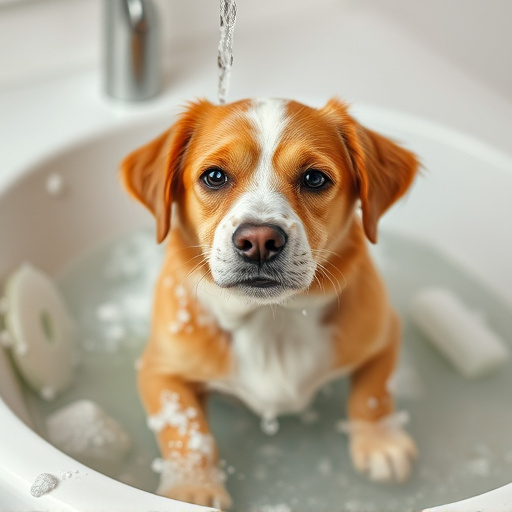 dog bathing