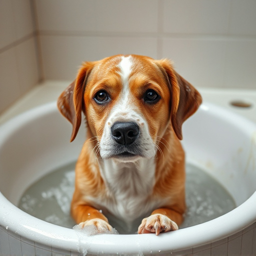 dog bathing