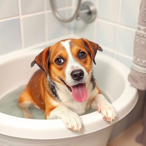 dog bathing