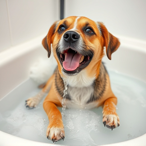 dog bathing