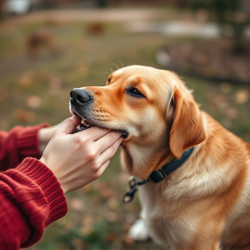 dog petting