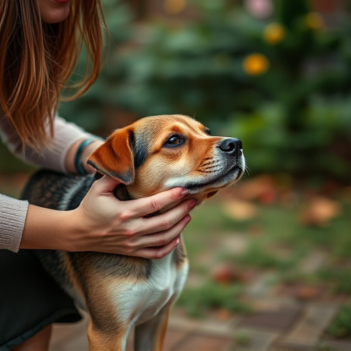 dog petting