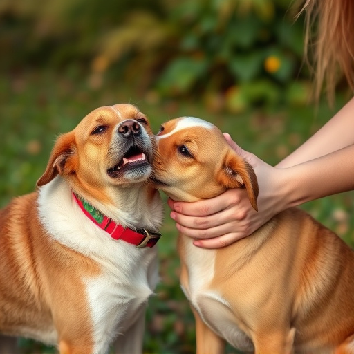 dog petting