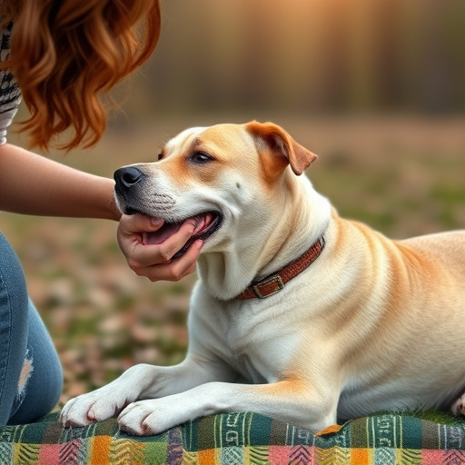 dog petting