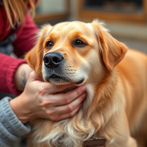 dog petting
