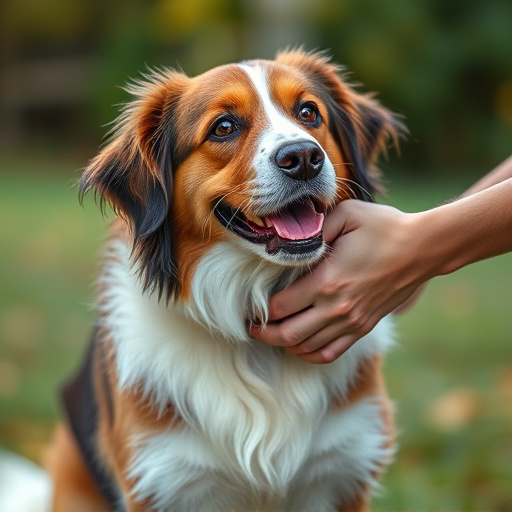 dog petting