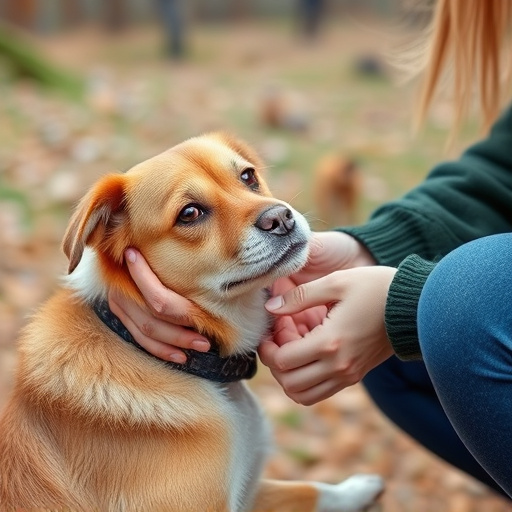 dog petting