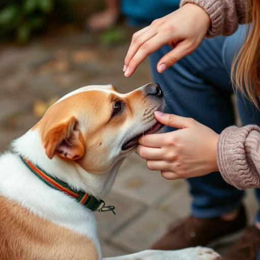 dog petting