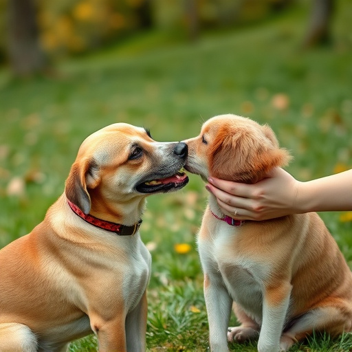 dog petting