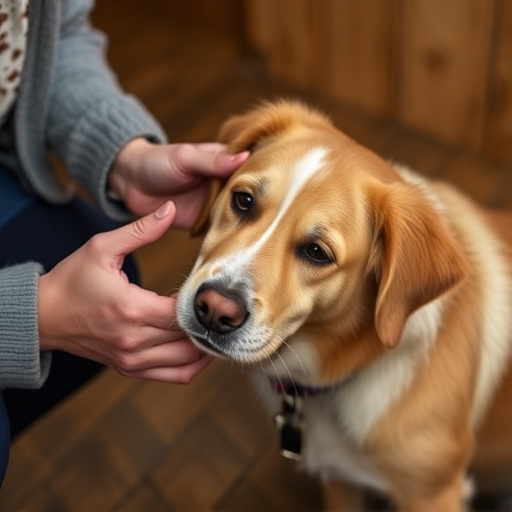 dog petting