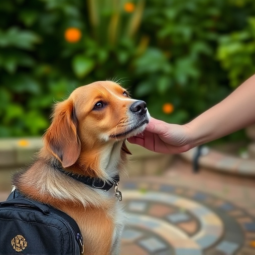 dog petting