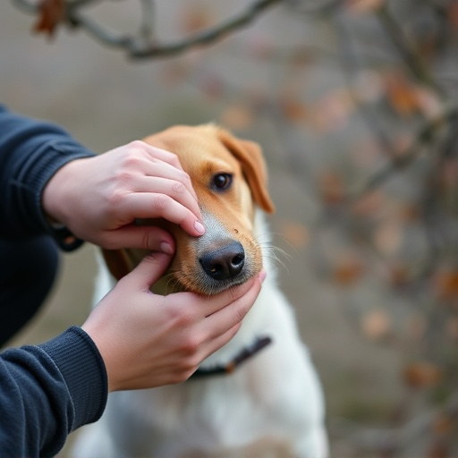 dog petting