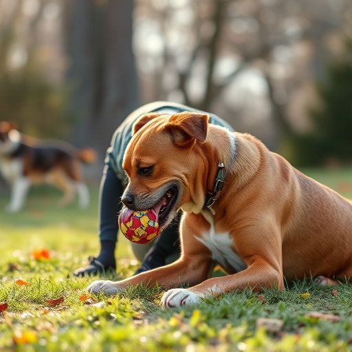 dog playing