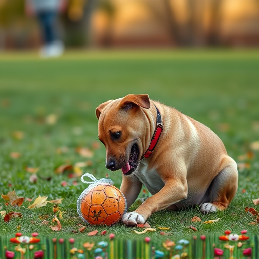 dog playing