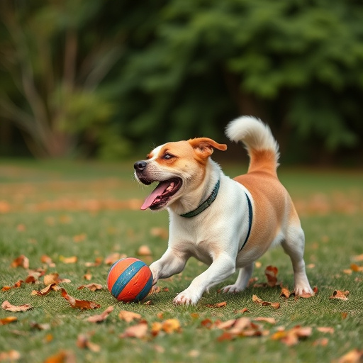 dog playing