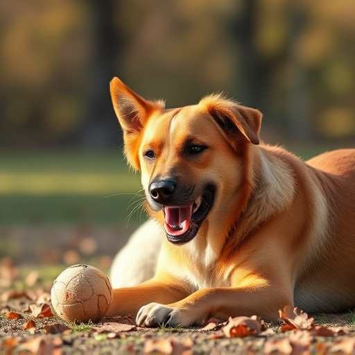 dog playing