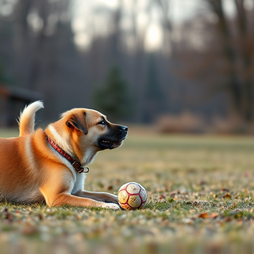 dog playing
