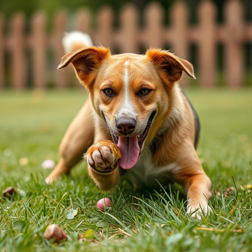dog playing