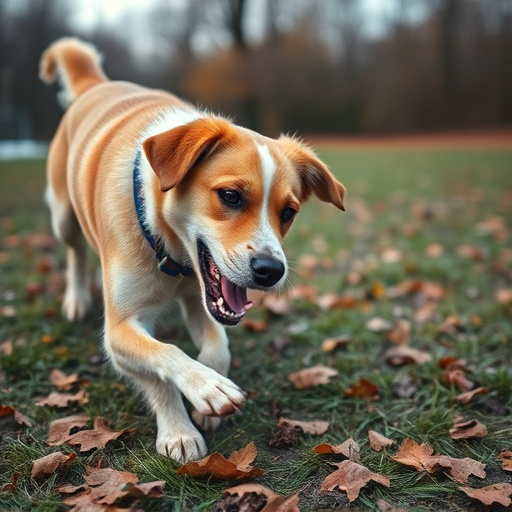 dog playing