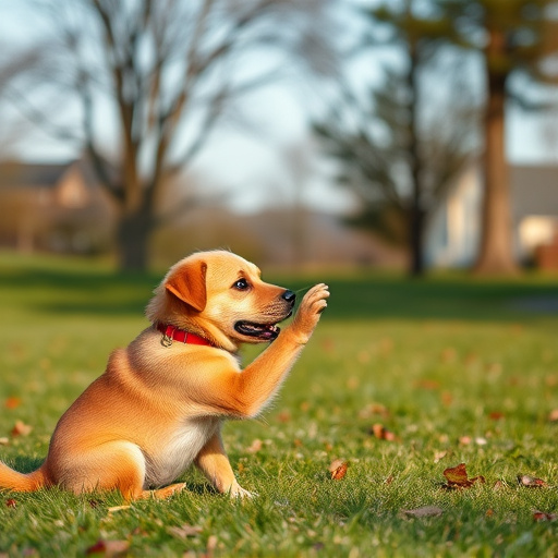 dog playing