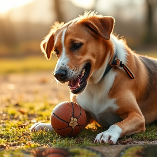 dog playing
