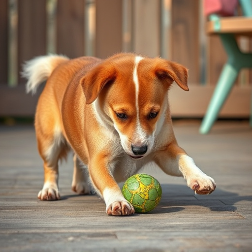 dog playing