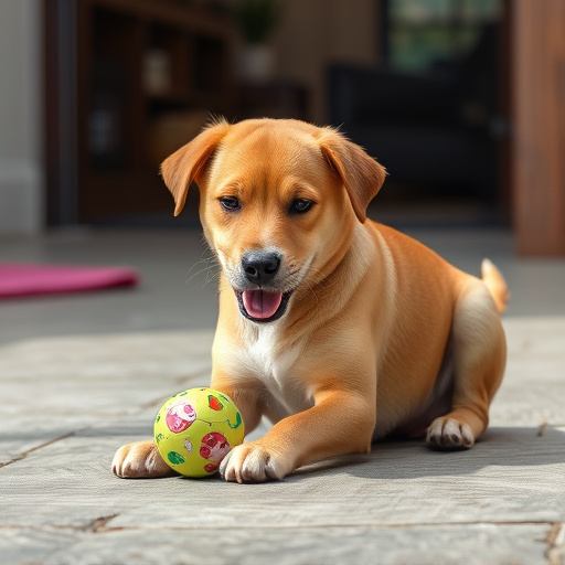 dog playing